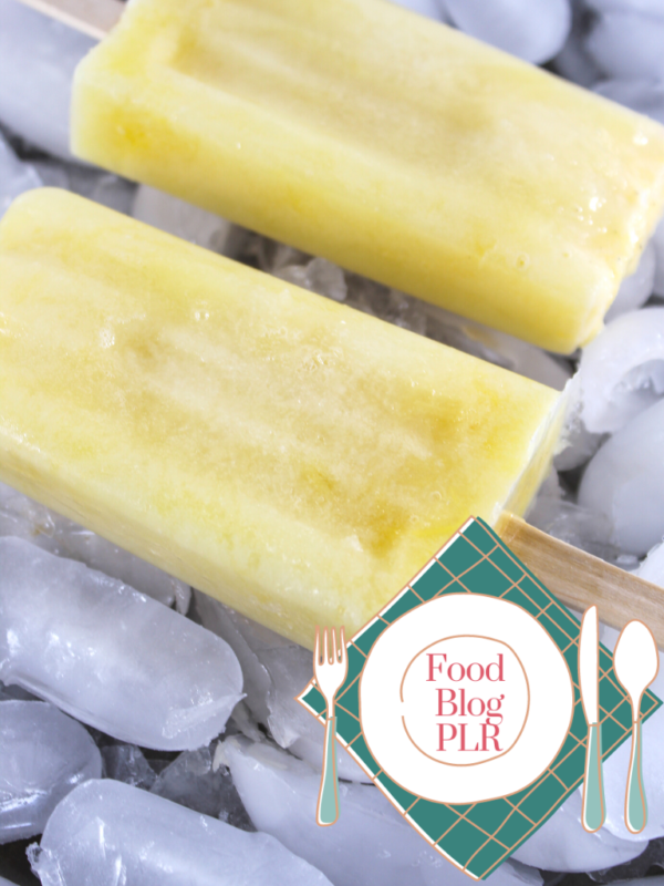 Pina Colada Popsicle on ice with PLR logo